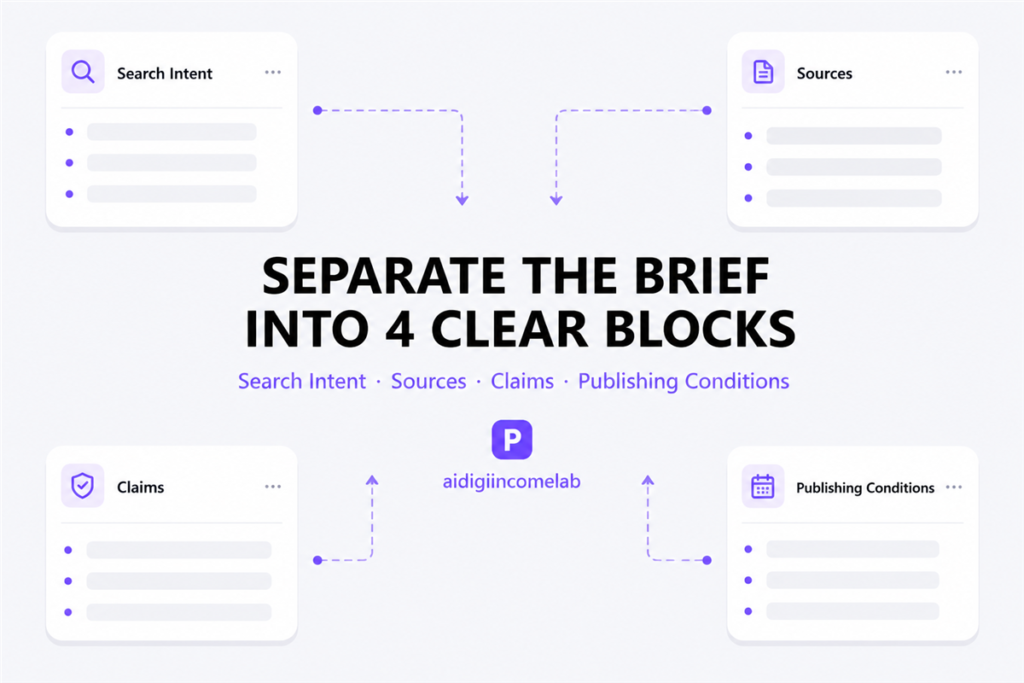 How to Separate Search Intent, Sources, Claims, and Publishing Conditions