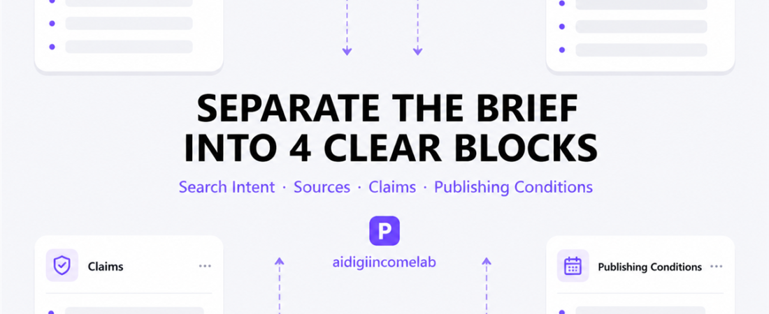 How to Separate Search Intent, Sources, Claims, and Publishing Conditions