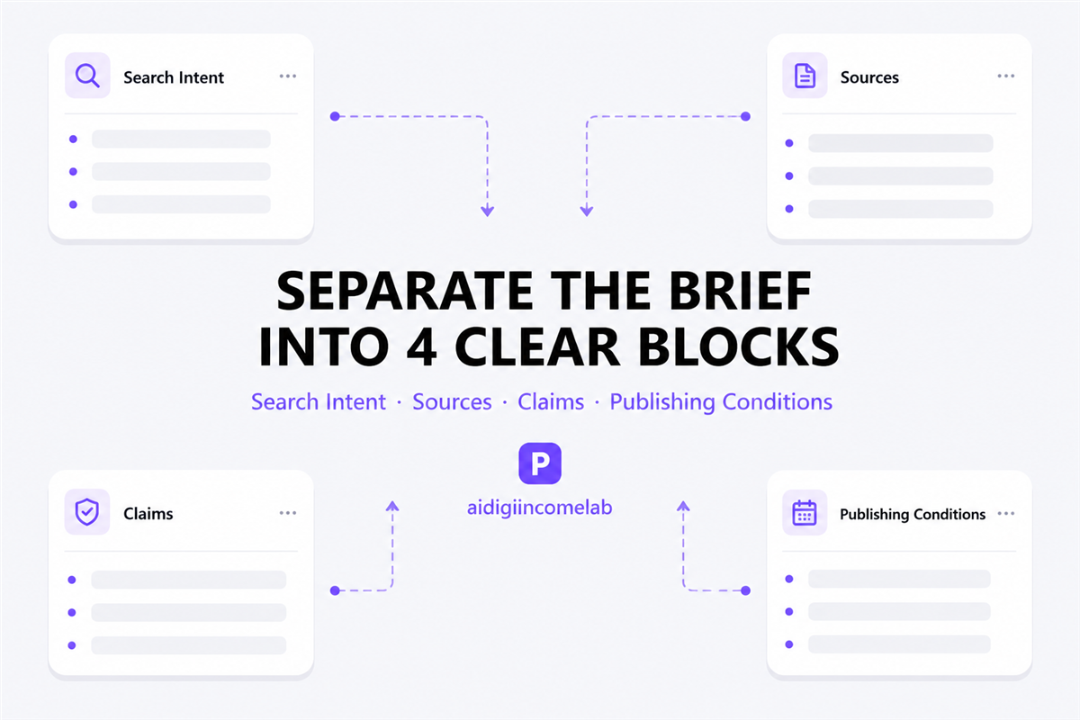How to Separate Search Intent, Sources, Claims, and Publishing Conditions