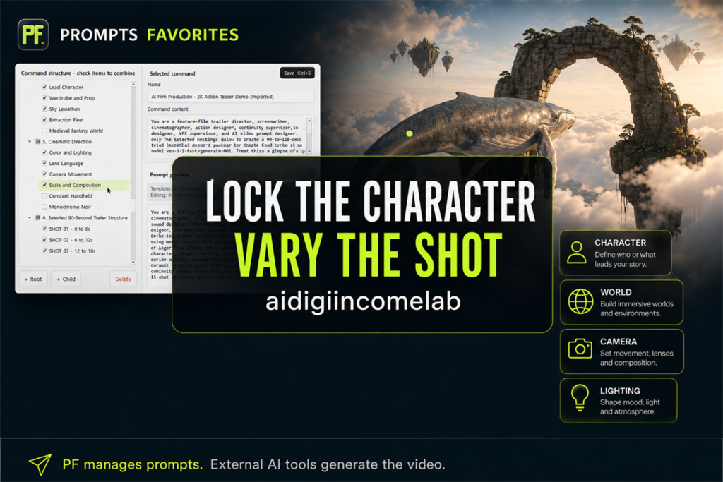 AI Video Continuity Template: Keep One Character Consistent Across Five Shots