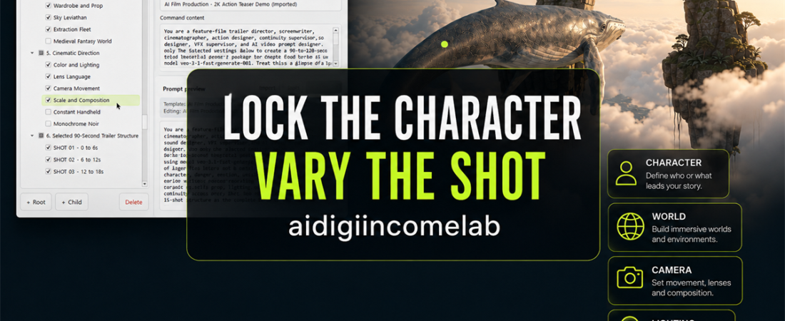 AI Video Continuity Template: Keep One Character Consistent Across Five Shots